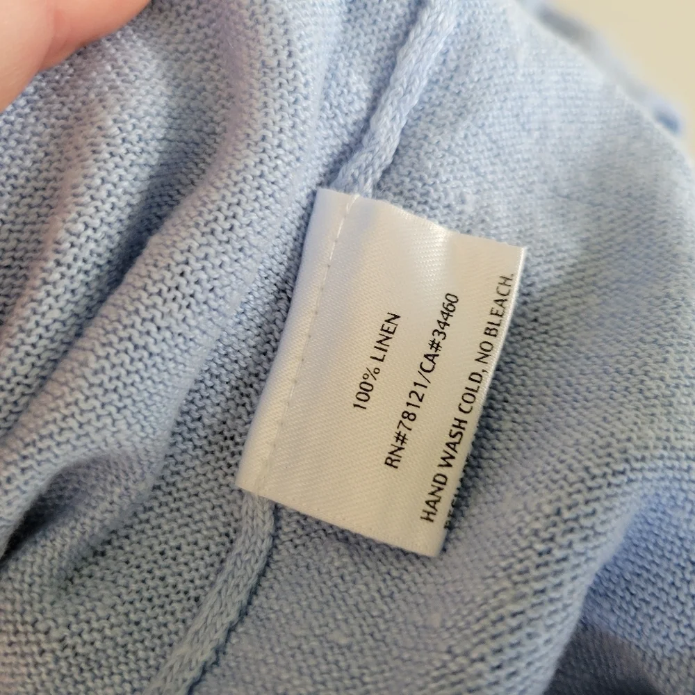 Eileen Fisher 100% slub linen tank top Size Large - Picture 5 of 5